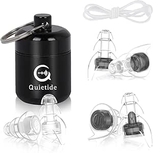 耳栓 睡眠用 ライブ用 防音 Quietide 聴覚保護耳栓 独自開発 3ペア耳栓